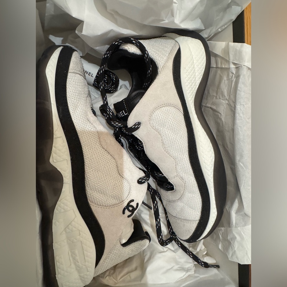 CHANEL Monochrome Athletic Sneakers